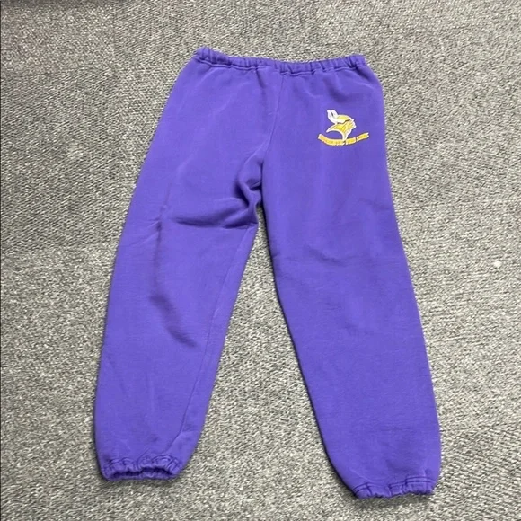 Vintage Russell Athletic Sweatpants Joggers NFL Minnesota Vikings Football Small - Picture 1 of 4